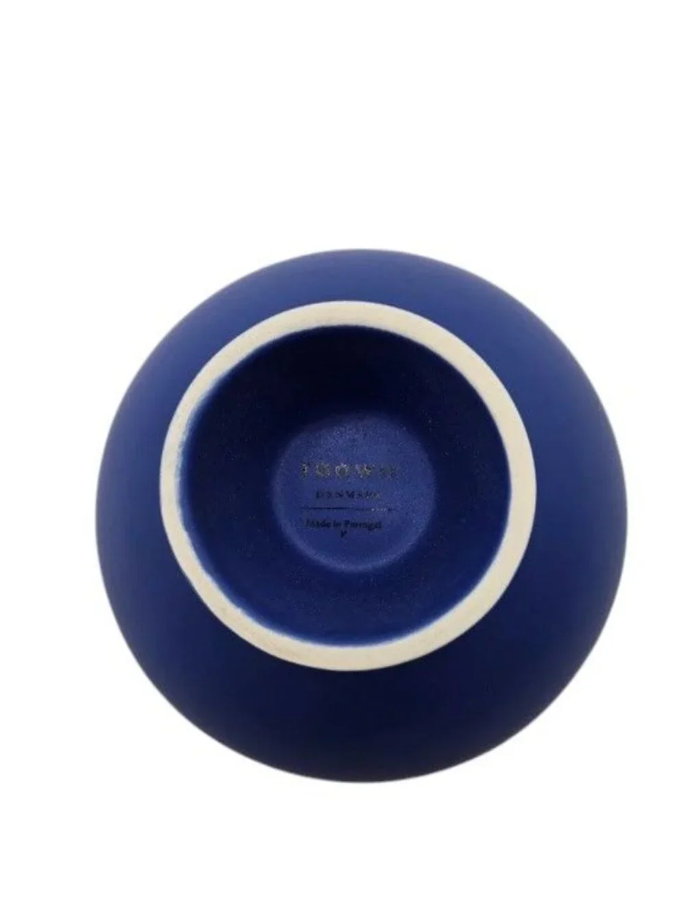 Raawii Strøm Small Bowl Blue Horizon Pedestal Bowl Made in Portugal NIB